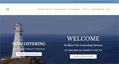 Desktop Screenshot of mainlinecounselingpartners.com