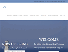 Tablet Screenshot of mainlinecounselingpartners.com